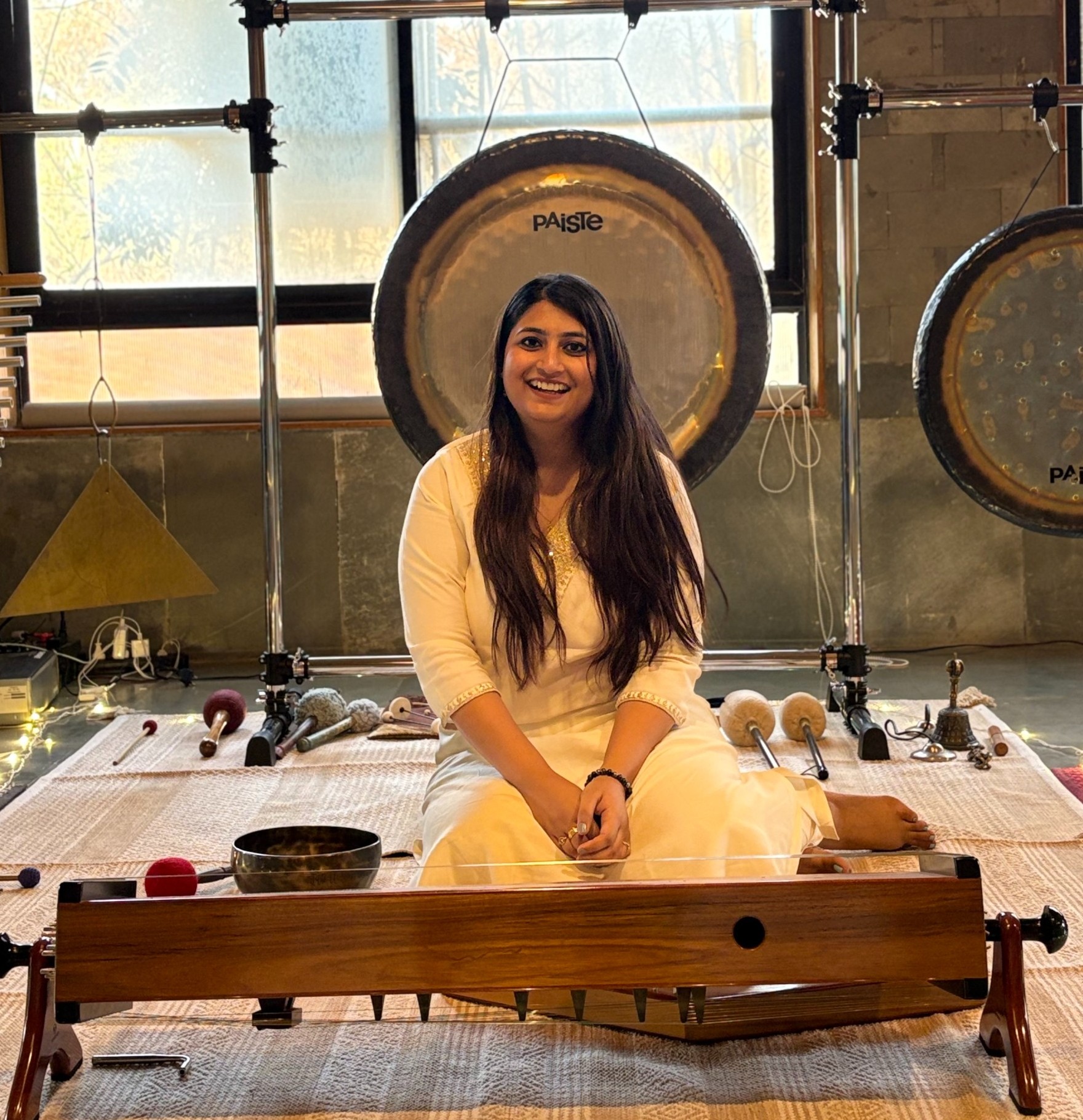 Sound healing session